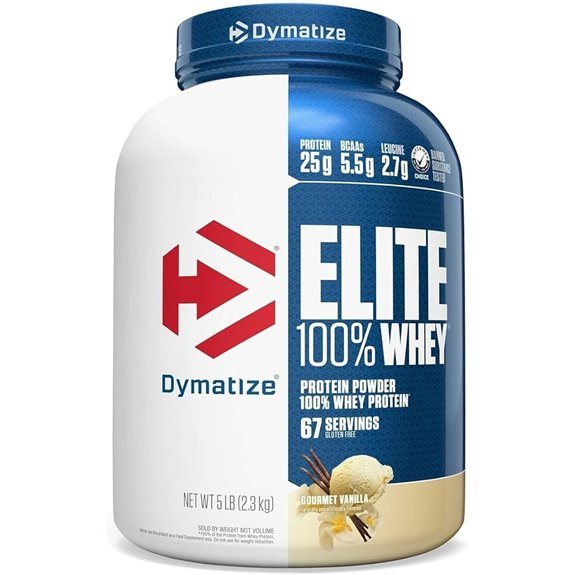 Dymatize Elite Whey Protein Powder Vanilla Flavor