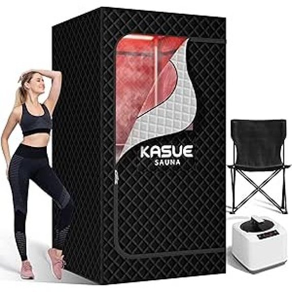 KASUE Portable Infrared Steam Sauna for Relaxation